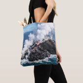 Vulkanisch Eiland Tote Bag (Dichtbij)