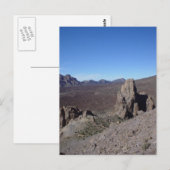 Vulkanisch landschap briefkaart (Voorkant / Achterkant)