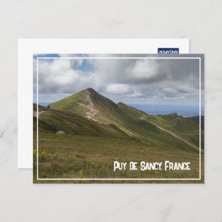 Vulkanisch landschap Puy de Sancy, Frankrijk Feestdagenkaart