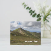Vulkanisch landschap Puy de Sancy, Frankrijk Feestdagenkaart (Staand voorkant)