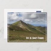 Vulkanisch landschap Puy de Sancy, Frankrijk Feestdagenkaart (Voorkant / Achterkant)