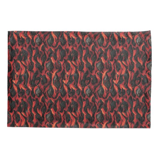 Vulkanisch Magma vulkaan patroon Kussensloop (Achterkant)