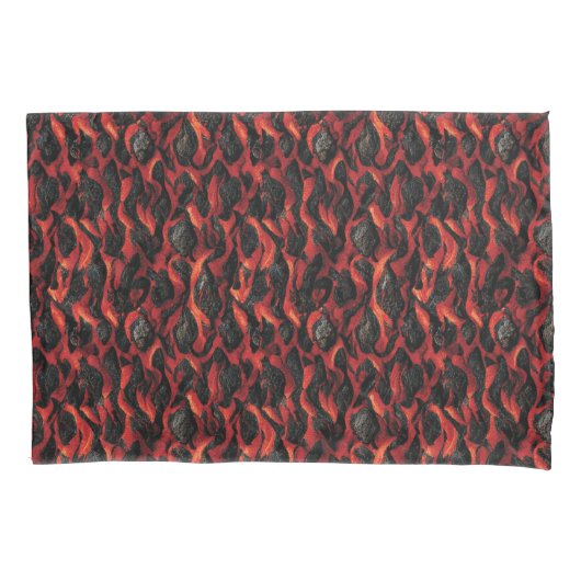Vulkanisch Magma vulkaan patroon Kussensloop (Voorkant)