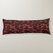 Vulkanisch Magma vulkaan patroon Lichaamskussen (Achterkant)