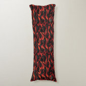 Vulkanisch Magma vulkaan patroon Lichaamskussen (Voorkant Verticaal)