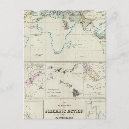 Vulkanische actie briefkaart (Voorkant)