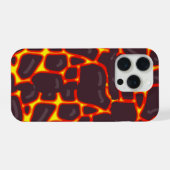 Vulkanische Gesmolten Lava Textuur Abstract Patroo iPhone Hoesje (Achterkant horizontaal)