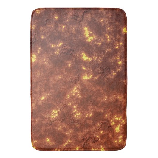 Vulkanische hete lavemaanoppervlakte badmat (Voorkant Verticaal)