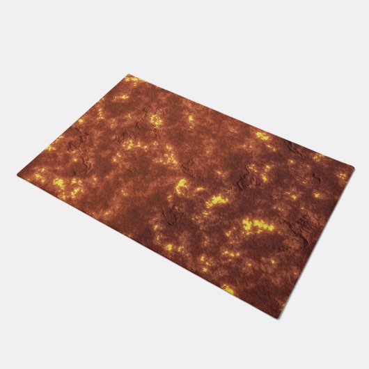 Vulkanische hete lavemaanoppervlakte deurmat (Schuin)