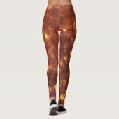 Vulkanische hete lavemaanoppervlakte leggings (Achterkant)