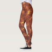Vulkanische hete lavemaanoppervlakte leggings (Links)