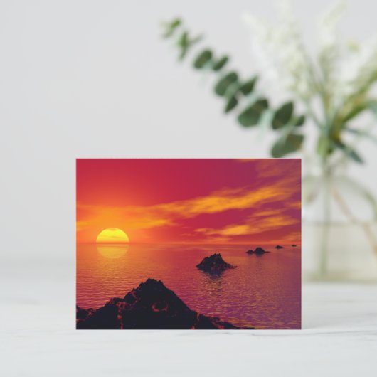 vulkanische keten briefkaart (Staand voorkant)