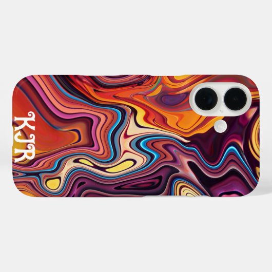 Vulkanische smelt #9 Case-Mate iPhone case (Achterkant (horizontaal))