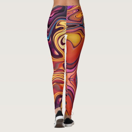 vulkanische smelt leggings (Achterkant)