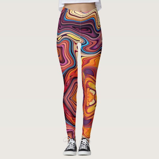 vulkanische smelt leggings (Voorkant)