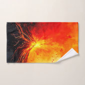 Vulkanische uitbarsting Abstracte kunst Bad Handdoek (Handdoek)
