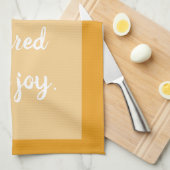 Vulkanische vlam - Wit Theedoek (Quarter Fold)