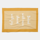 Vulkanische vlam - Wit Theedoek (Horizontaal)