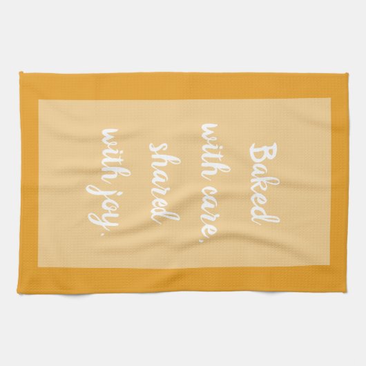 Vulkanische vlam - Wit Theedoek (Horizontaal)