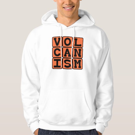 Vulkanisme, uitbarsting van gesmolten gesteente hoodie (Voorkant)