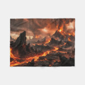 Vulkanlava Fleece Deken (Voorkant (Horizontaal))