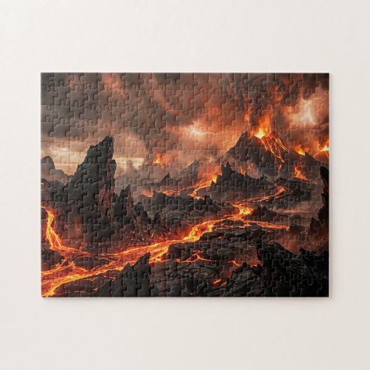Vulkanlava Legpuzzel (Horizontaal)