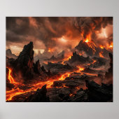 Vulkanlava Poster (Voorkant)
