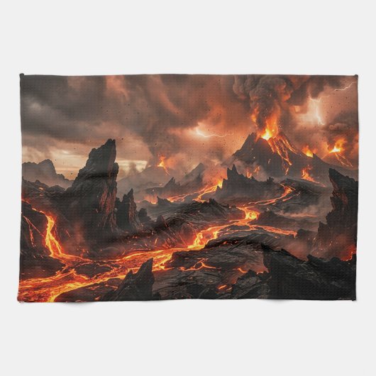 Vulkanlava Theedoek (Horizontaal)