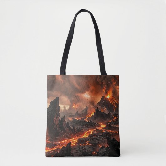 Vulkanlava Tote Bag (Voorkant)