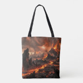Vulkanlava Tote Bag (Achterkant)