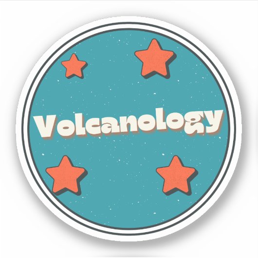 Vulkanologie Sticker (Voorkant)