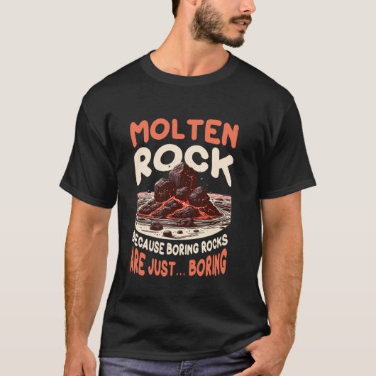 Vulkanoloog Vulkanologie T-shirt (Voorkant)