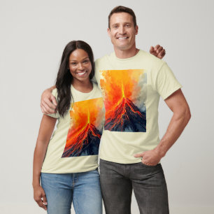 Vulkanuitbarsting: Ruwe Kracht T-shirt