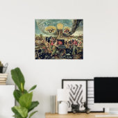 Vulkforges met draaiende wapens poster (Thuiskantoor)