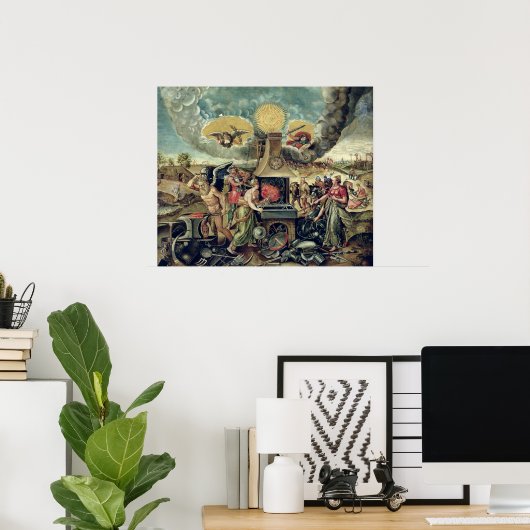 Vulkforges met draaiende wapens poster (Thuiskantoor)