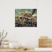 Vulkforges met draaiende wapens poster (Keuken)