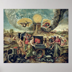 Vulkforges met draaiende wapens poster