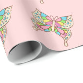 Vulkpapier voor vlinders cadeaupapier (Rol Hoek)