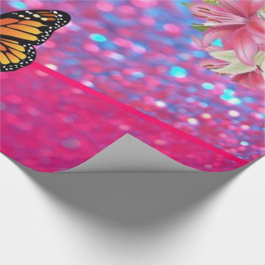 Vulkpapier voor vlinders cadeaupapier (Hoek)