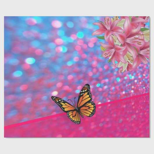 Vulkpapier voor vlinders cadeaupapier (Vlak)