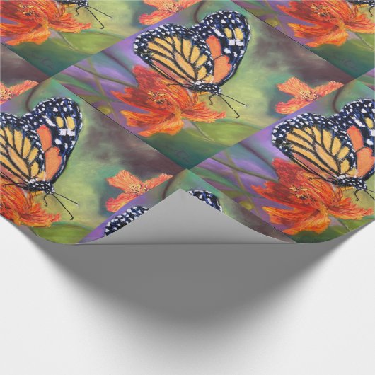 Vulkpapier voor vlinders cadeaupapier (Hoek)