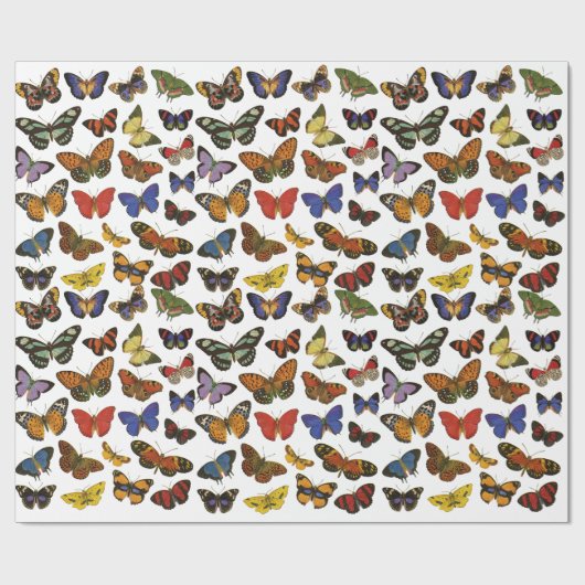 Vulkpapier voor vlinders cadeaupapier (Vlak)