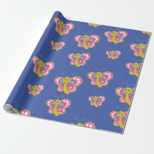 Vulkpapier voor vlinders cadeaupapier