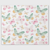 Vulkpapier voor vlinders cadeaupapier (Vlak)