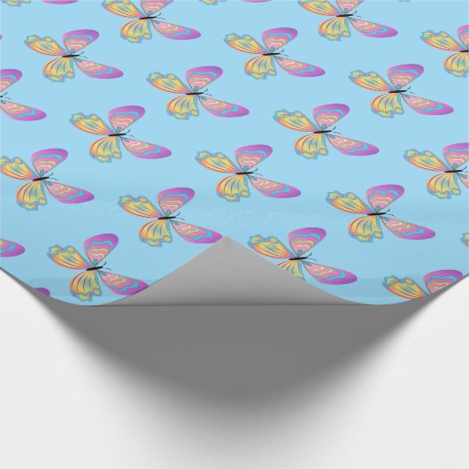 Vulkpapier voor vlinders cadeaupapier (Hoek)