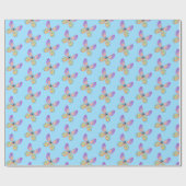 Vulkpapier voor vlinders cadeaupapier (Vlak)