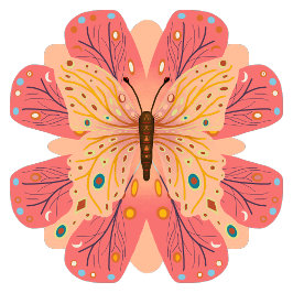 Vulkpapier voor vlinders cadeaupapier