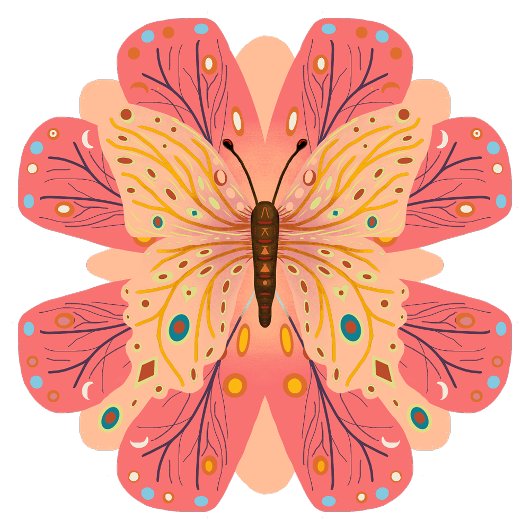 Vulkpapier voor vlinders cadeaupapier