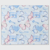 Vulkpapier voor vlinders cadeaupapier (Vlak)