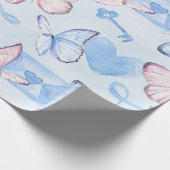 Vulkpapier voor vlinders cadeaupapier (Hoek)